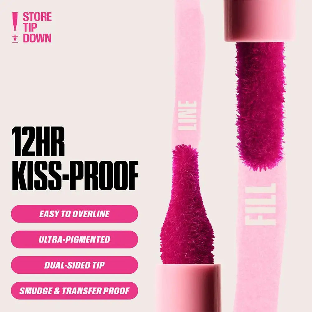 PAGE VINE Lip Liner LongLasting Waterproof Highly Pigmented Long-lasting Color Creates 3D Plump Lips Defining Makeup