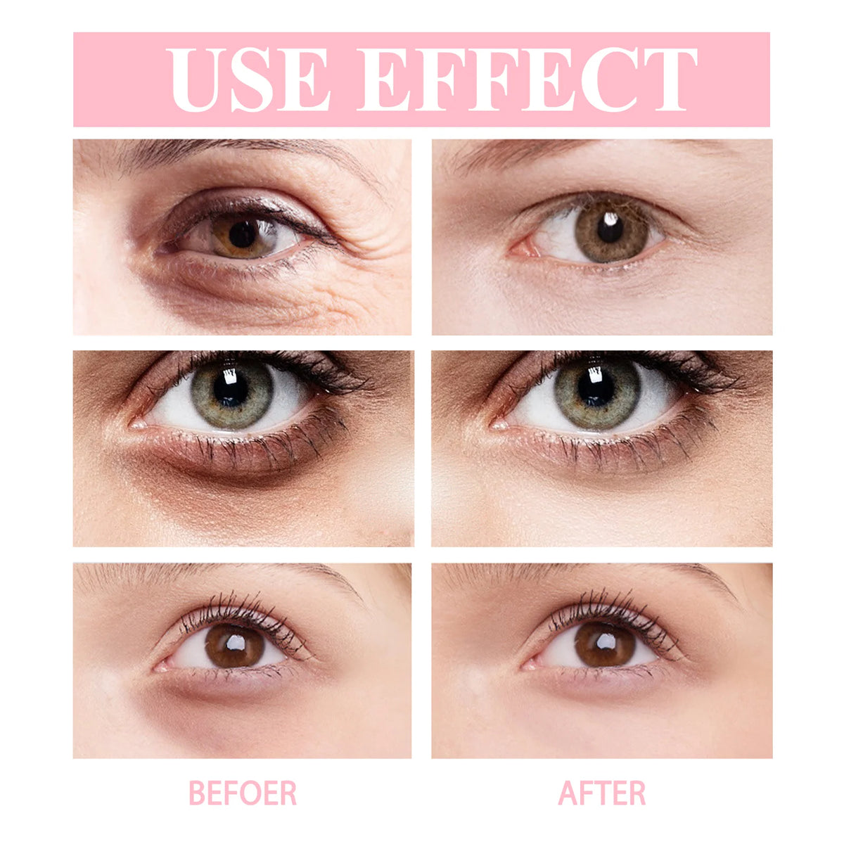 Retinol Eye Reversal Cream Stick,Mess Free&Hands Free Application,Retinol Anti Aging&Wrinkle Smoothing,Jojoba Oil Nourishing&Skin Identical,Hyaluronic Acid Plumping Hydratio&Brightens Dark Circles&Reduces Puffiness,Multi Use