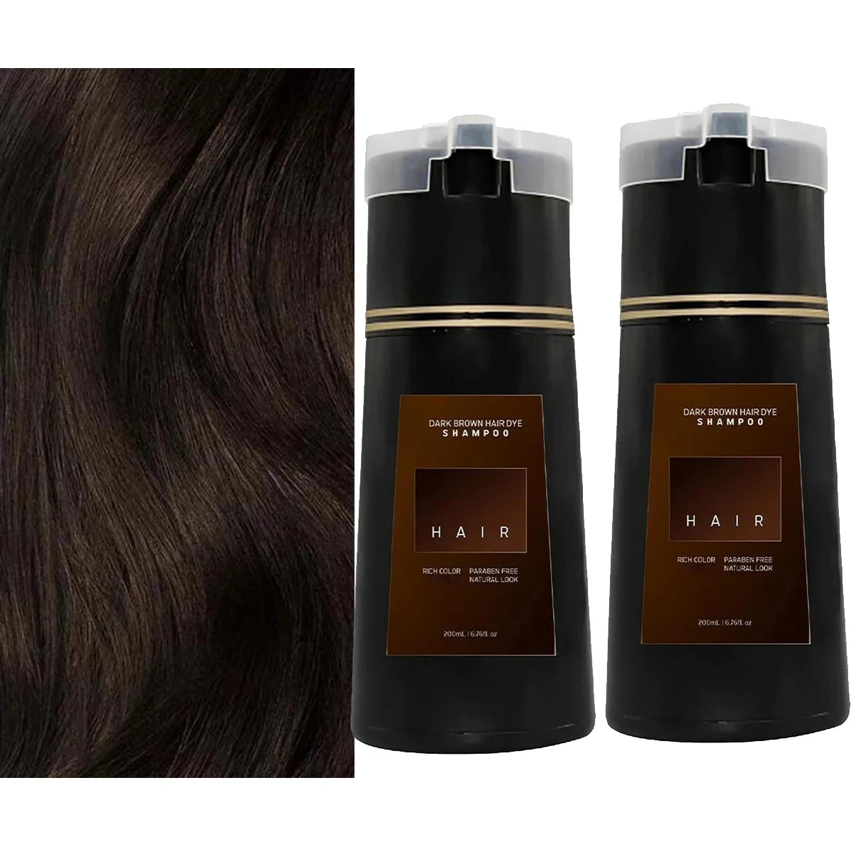 1/2/3PCS Black Hair Dye Shampoo Nova Hair Instant Dye Shampoo,Hair Dye Coloring  For Gray Hair Long Lasting Color in Minutes