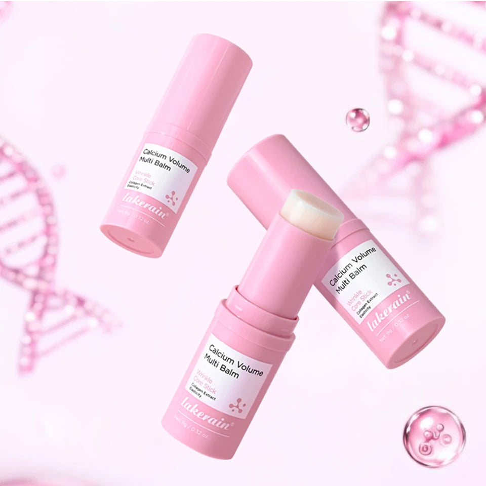 Calcium Collagen Vitamin D Eye Stick Balm Tightens Skin Care Anti Aging Anti Dark Circle Reduces Eye Bags Wrinkles Tear Trough