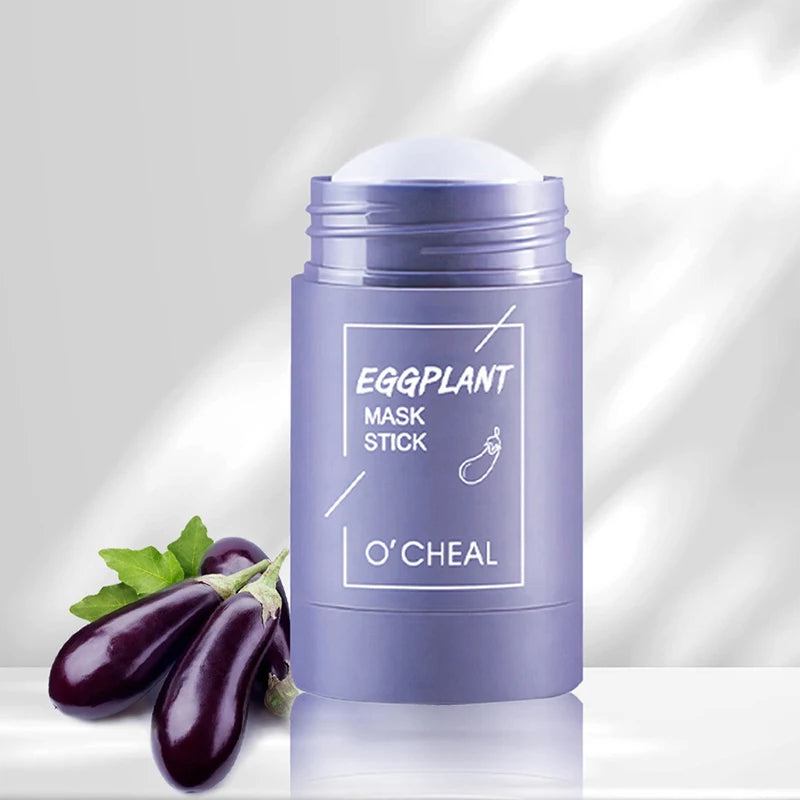 Ocheal Mask Green Tea Bamboo Charcoal Solid Facial Cleansing Stick Deep Cleansing Pores, Removes Blackheads, Controls Oil, Moisturizes and Hydrates, Smear-On Mud Mask for Men and Women.