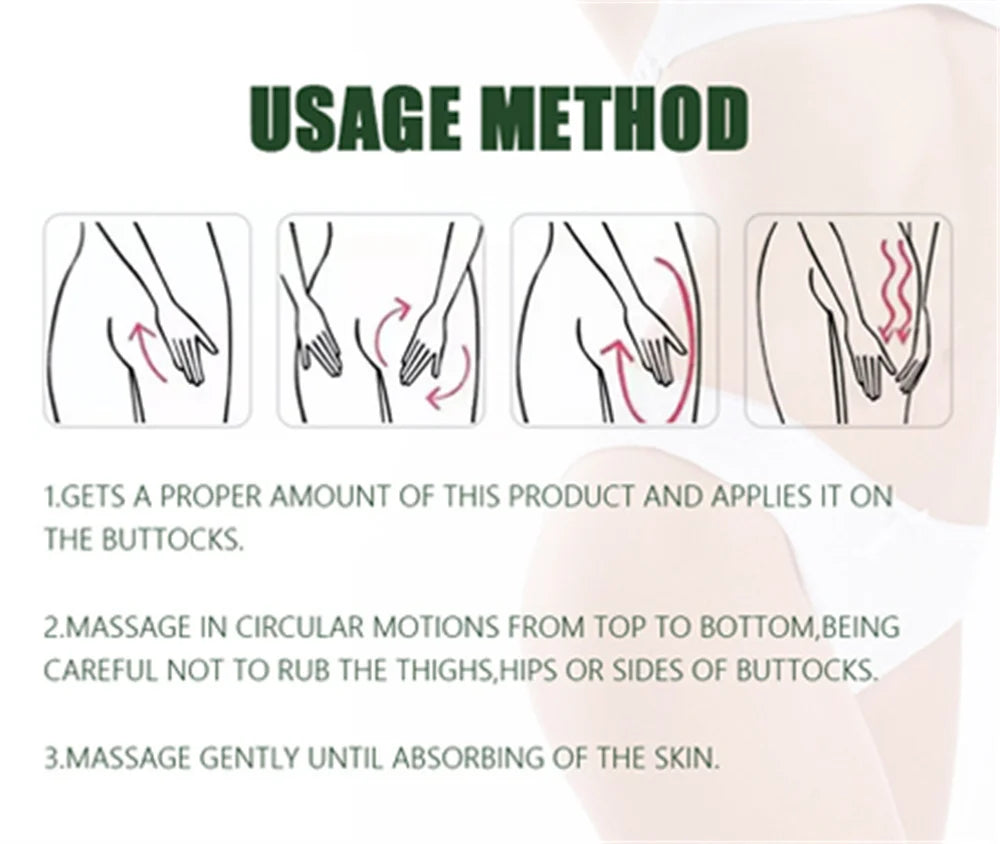 Buttock Enlargement Cream Butt Lift Up Firming Essential Oil Big Ass Enhance Hip Growth Tighten Shaping Sexy Body Care For Women