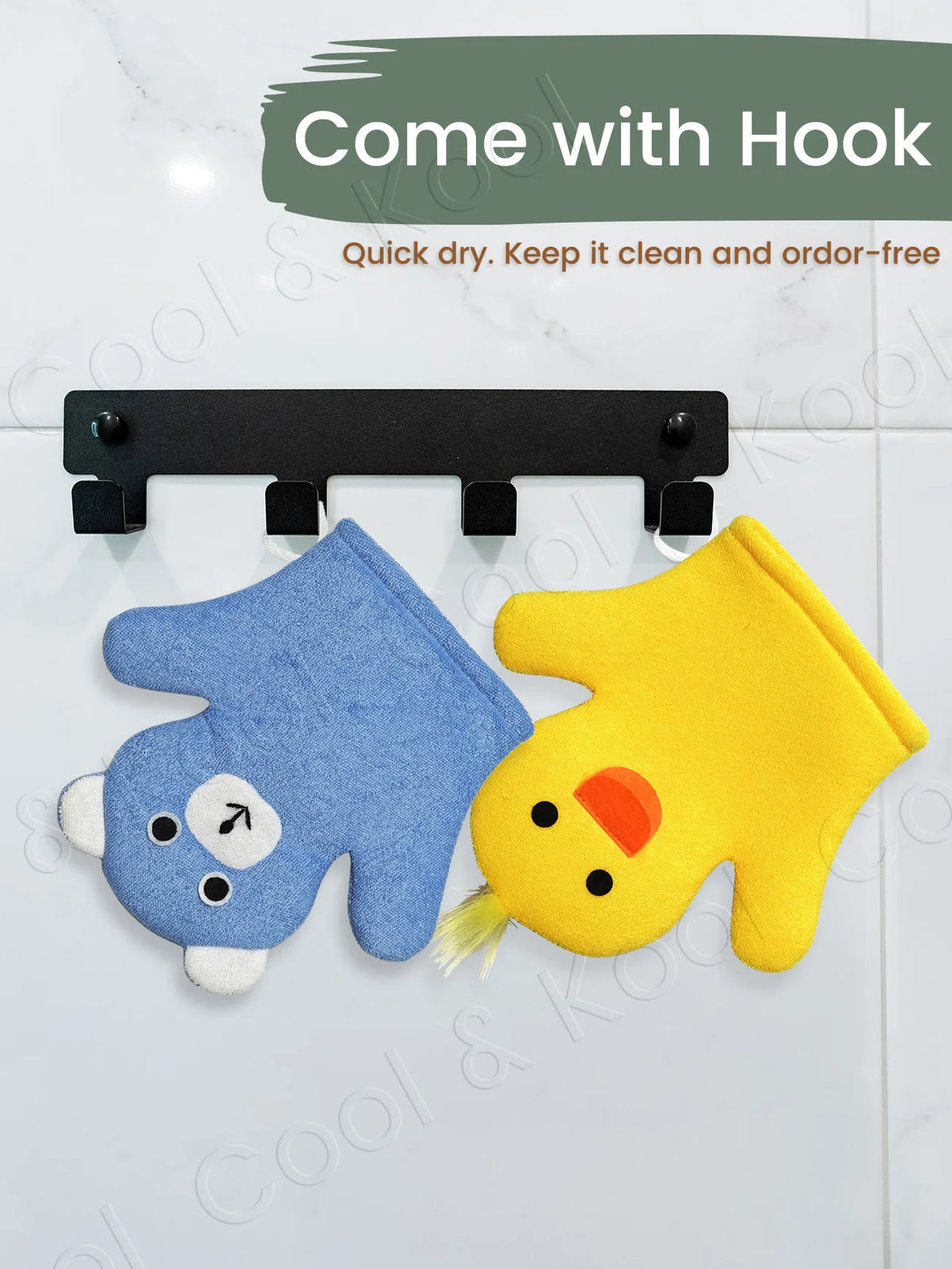 Gentle Baby Bath Mitts, Ultra-Soft Cartoon Gloves for Sensitive Skin and Fun, Effective Cleansing