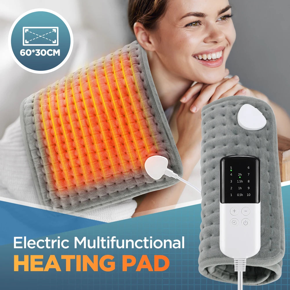 Home Electric Heating Pad Back Shoulder Office Winter Warming Blanket 10 Heat Thermal Mat Abdomen Period Menstrual Belt