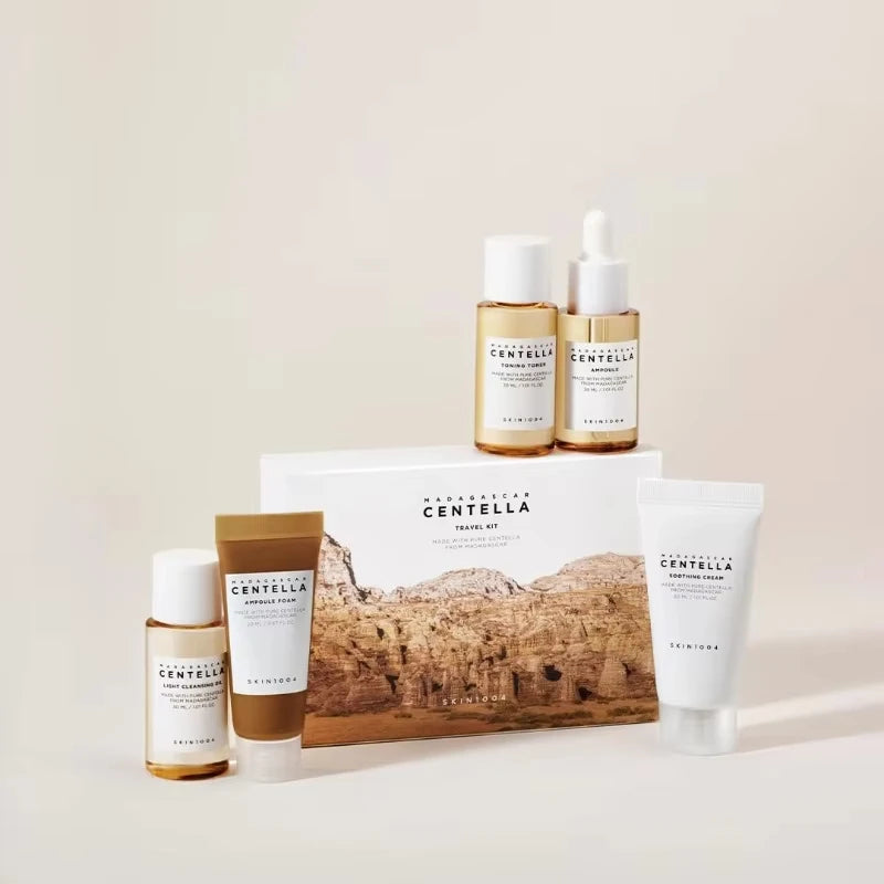 5Pcs SKIN1004 Madagascar Centella Travel Kit Set Cleansing Oil Toner Ampoule Cream Sun Cream Cica Soothing Calm Korea Skin Care