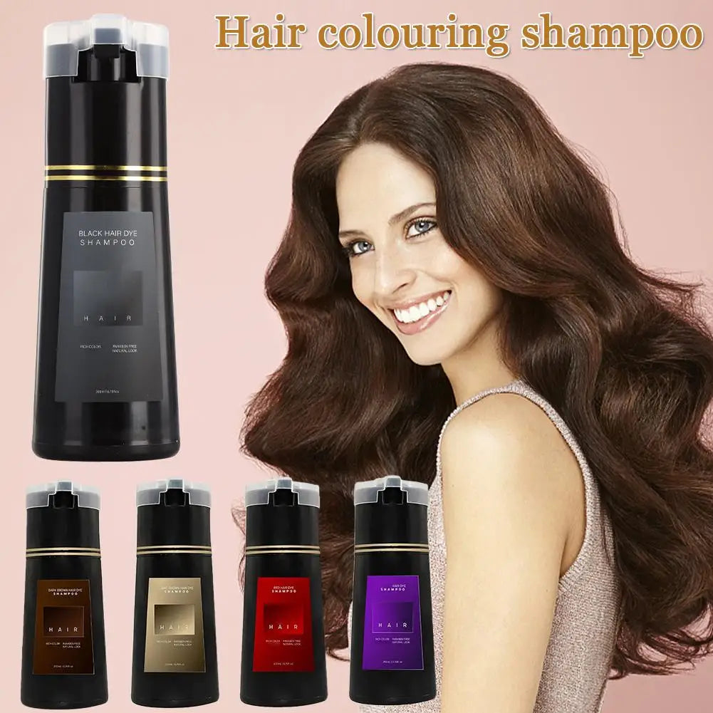 1/2/3PCS Black Hair Dye Shampoo Nova Hair Instant Dye Shampoo,Hair Dye Coloring  For Gray Hair Long Lasting Color in Minutes