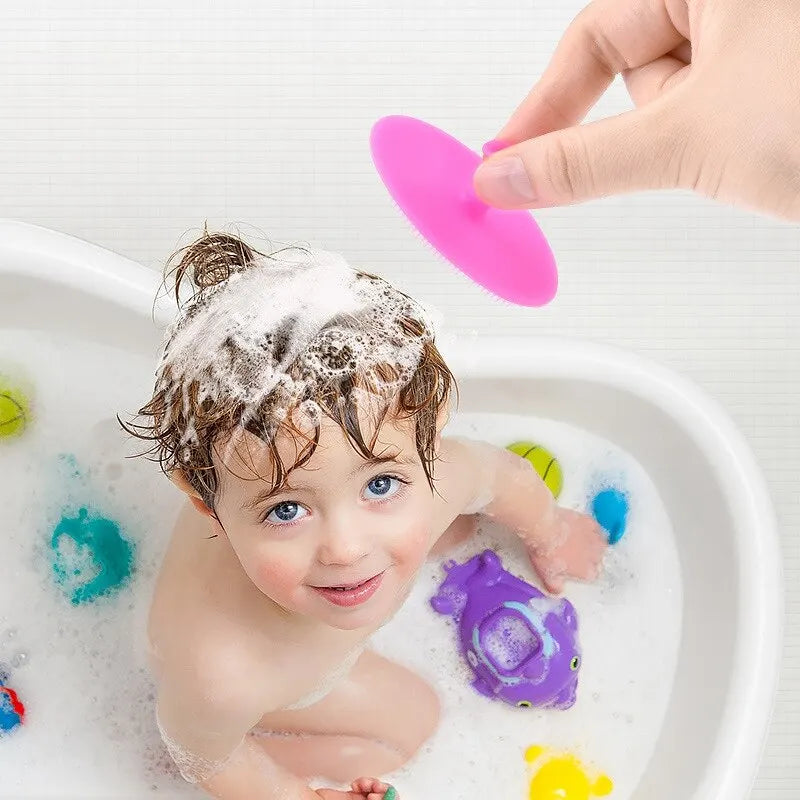 3 Color Sets Bath Brushes Wash Face Pad Facial Exfoliat SPA Facial Clean Brush Baby Shower Brushes Sponges Washer Dryer