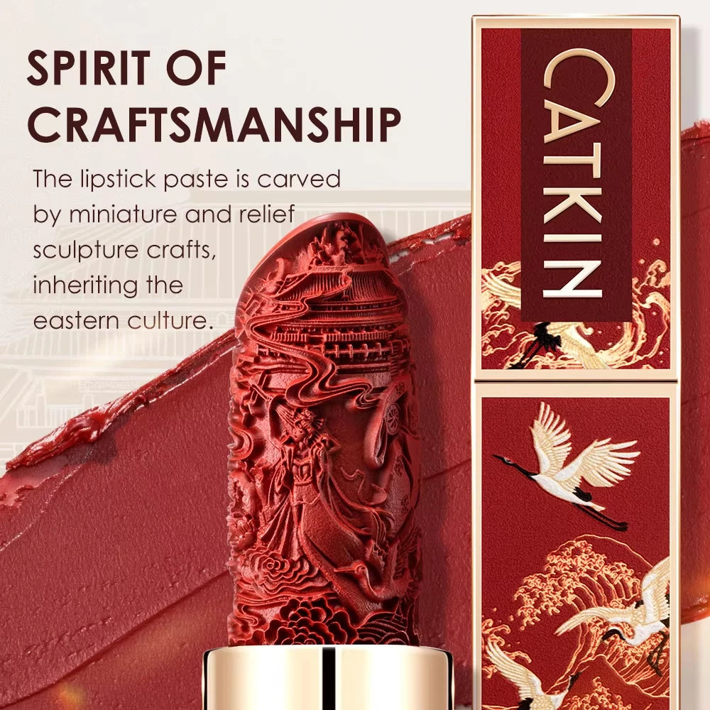 CATKIN Makeup Velvet Matte Lipstick, Hydrating Satin Long Lasting Lipstick with Smooth and Creamy Texture
