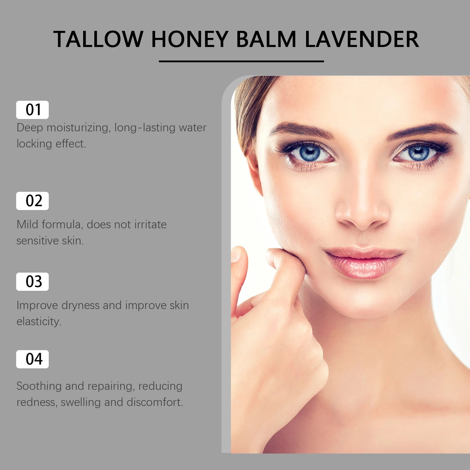 Beef Tallow Honey Cream Brightening Fade Dark Spots Remove Melanin Firming Non-Greasy Lasting Moisturizing Soothing Body Lotion