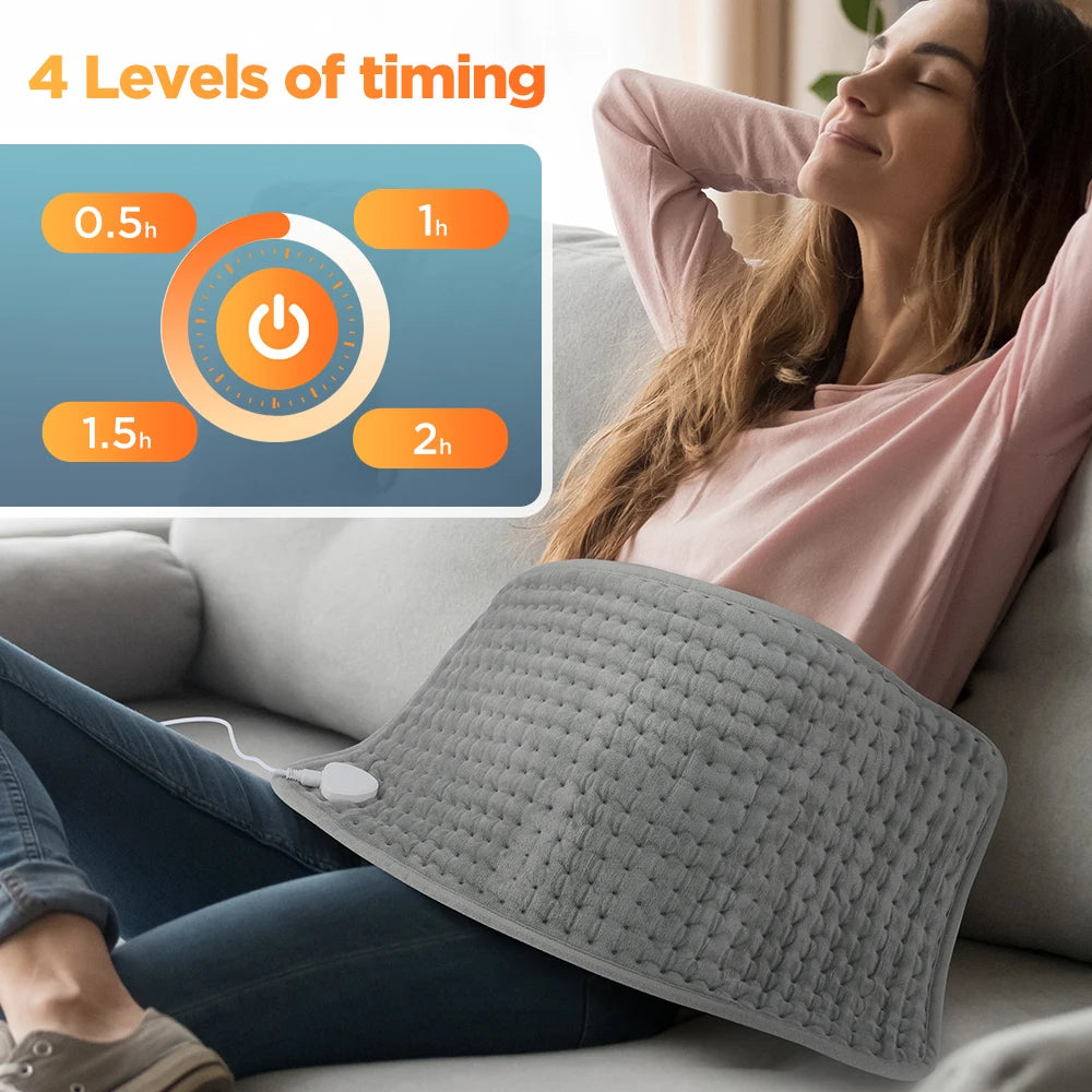 Home Electric Heating Pad Back Shoulder Office Winter Warming Blanket 10 Heat Thermal Mat Abdomen Period Menstrual Belt