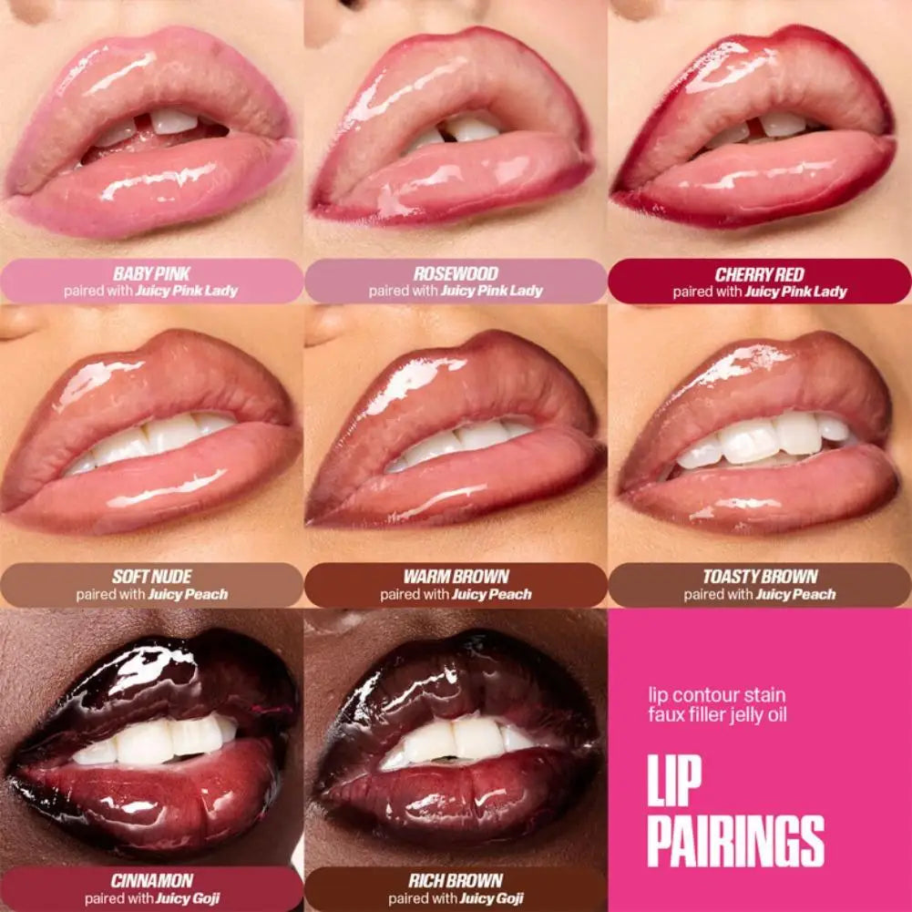 PAGE VINE Lip Liner LongLasting Waterproof Highly Pigmented Long-lasting Color Creates 3D Plump Lips Defining Makeup