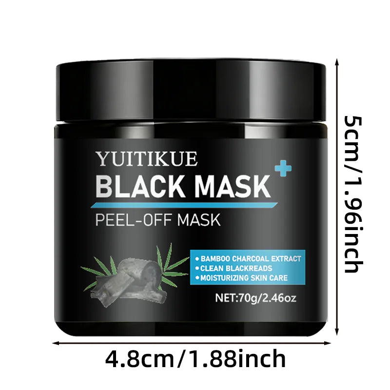 YUITIKUE Bamboo Charcoal Peel-Off Black Mask - Deep Blackhead Extraction & Pore Purifying