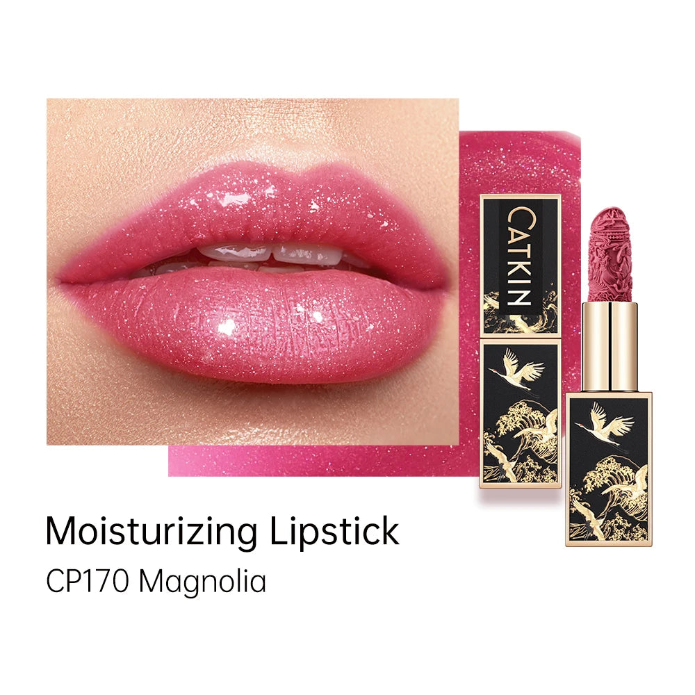 CATKIN Makeup Velvet Matte Lipstick, Hydrating Satin Long Lasting Lipstick with Smooth and Creamy Texture