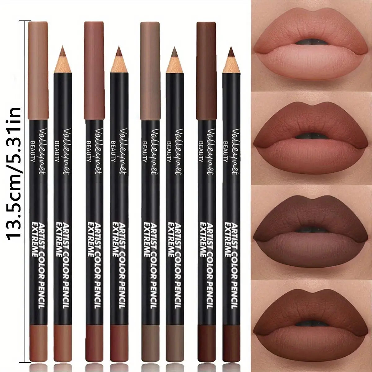 4pcs/set Lip Liner Set,Long-lasting Matte, Waterproof Lipstick Lip Liner Set Women'S Lip Cosmetics Matte Lip Makeup Pencil