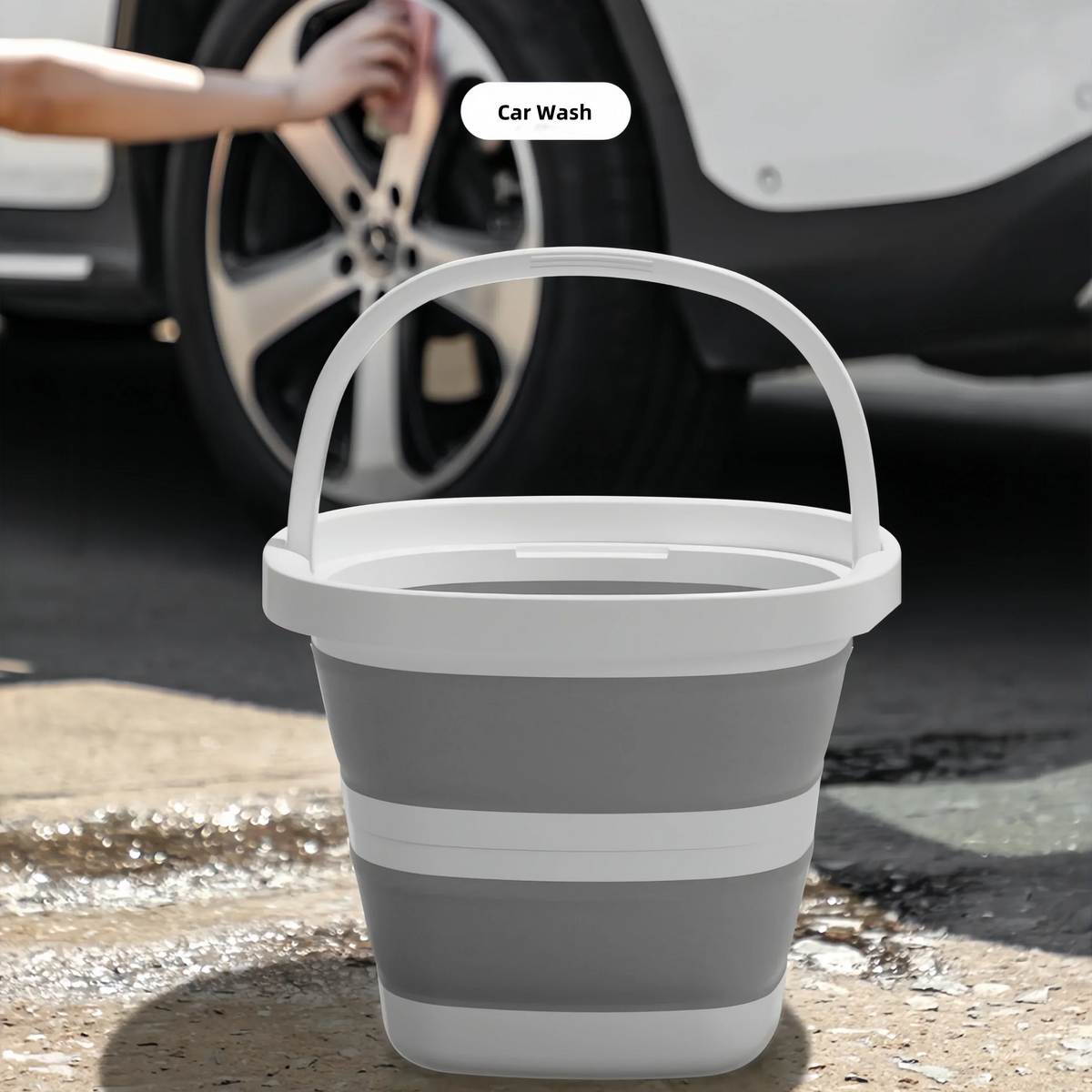 Large Capacity Foldable Water Bucket Portable Thickened Tub for Home Dorm Foot Soak Outdoor Fishing