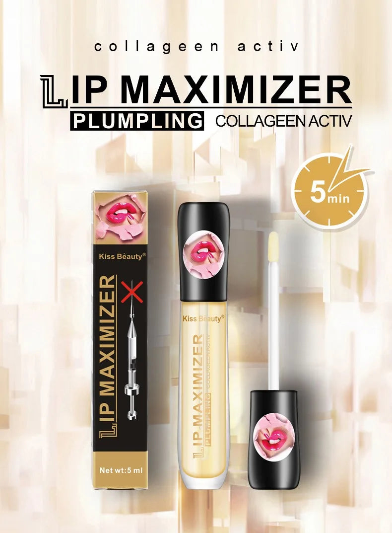 1/2PCS Transparent Lip Gloss Plumping Lip Oil - Moisturizing Repairing Fine Line Reducer Brighten Enhance Lip Serum for Lip Care