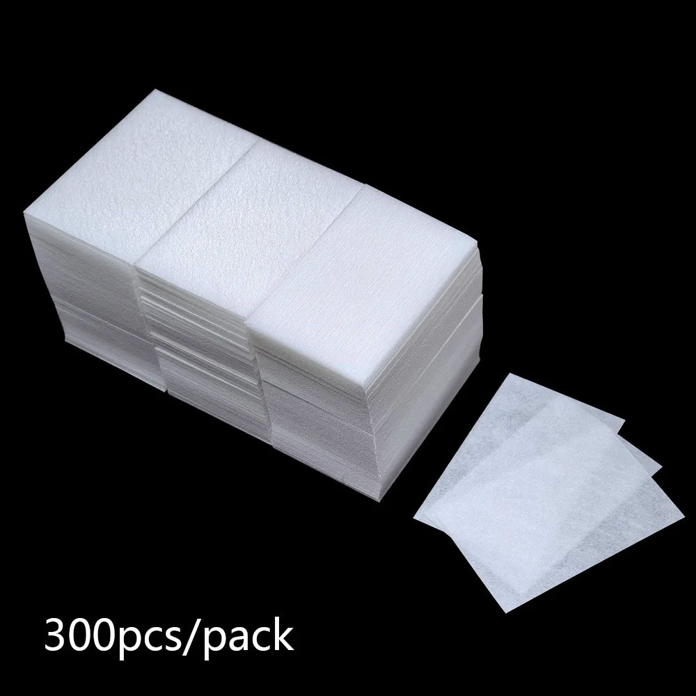 100/200/300Pcs Nail Wipe Cotton Pads Gel Nail Polish Acrylic Remover Lint Free Cotton Nail Wipes