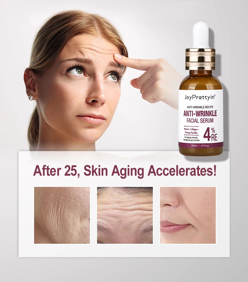 Anti-Wrinkle Retinol Face Serum Collagen Anti-Aging Lifting Firming Hyaluronic Acid Facial Serum Skin Care 30ml
