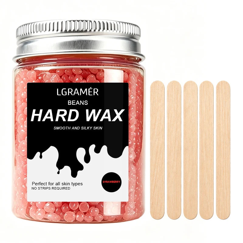 80g/380g Hard Wax Beans,Heating Hard Waxing Painless Hair Removal,Depilatory Wax Beads For Leg Armpit Full Body,Non-irritating