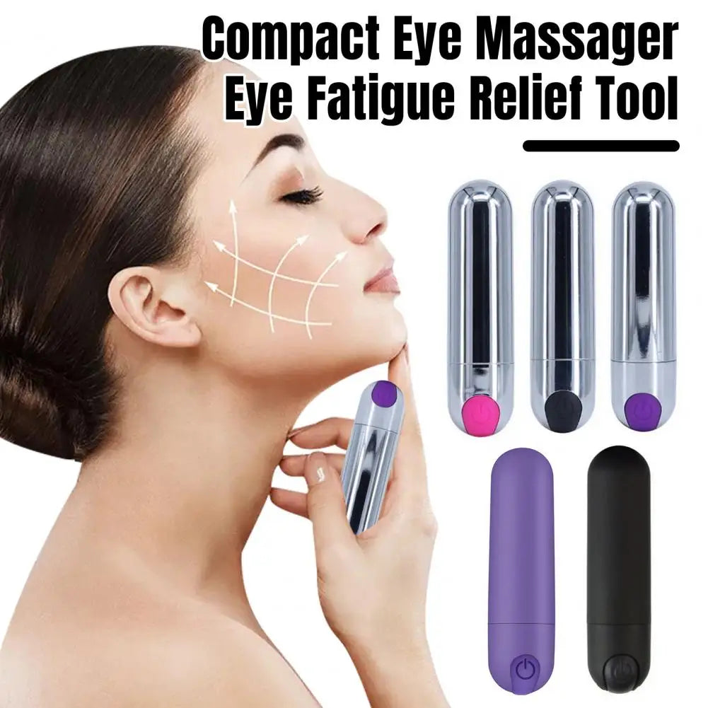 Electric Eye Massager Adjustable Waterproof Mini Vibration Pen Anti Wrinkle Quiet Lifting Eye Body Face Beauty Device