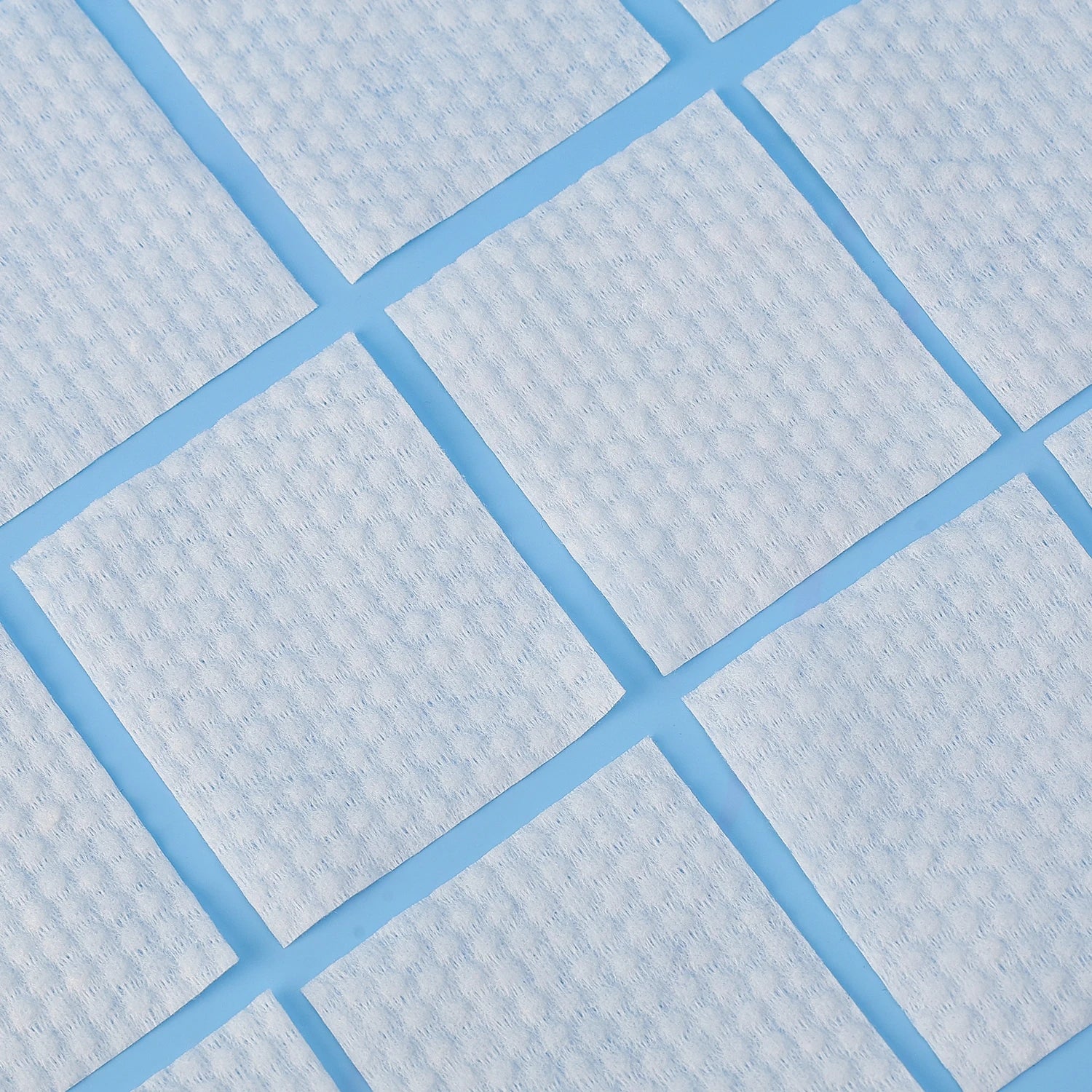 450PCS 3D Water-locking Makeup Cotton Pads for Women Non-shedding Square Pearl Pattern Cosmetic Remover Cotton Pads Face Tools