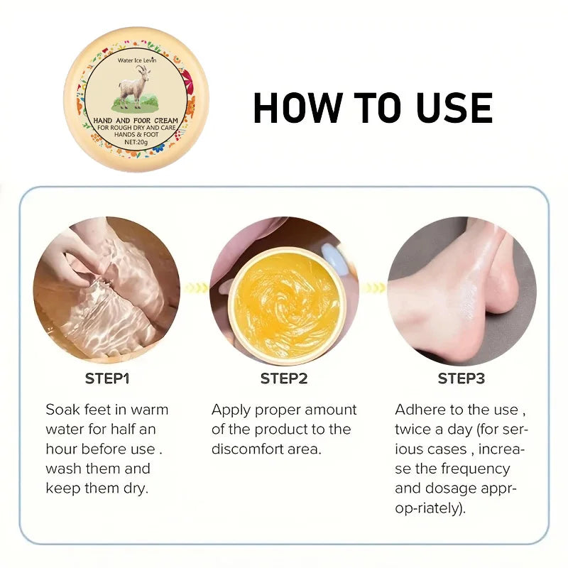 Cracked Hands and Feet Ointment Is Rich in Honey and Hyaluronic Acid, Deeply Moisturizes, Say Goodbye to Dry Hands and Feet, Allow Soft and Smooth Skin on Hands and Feet