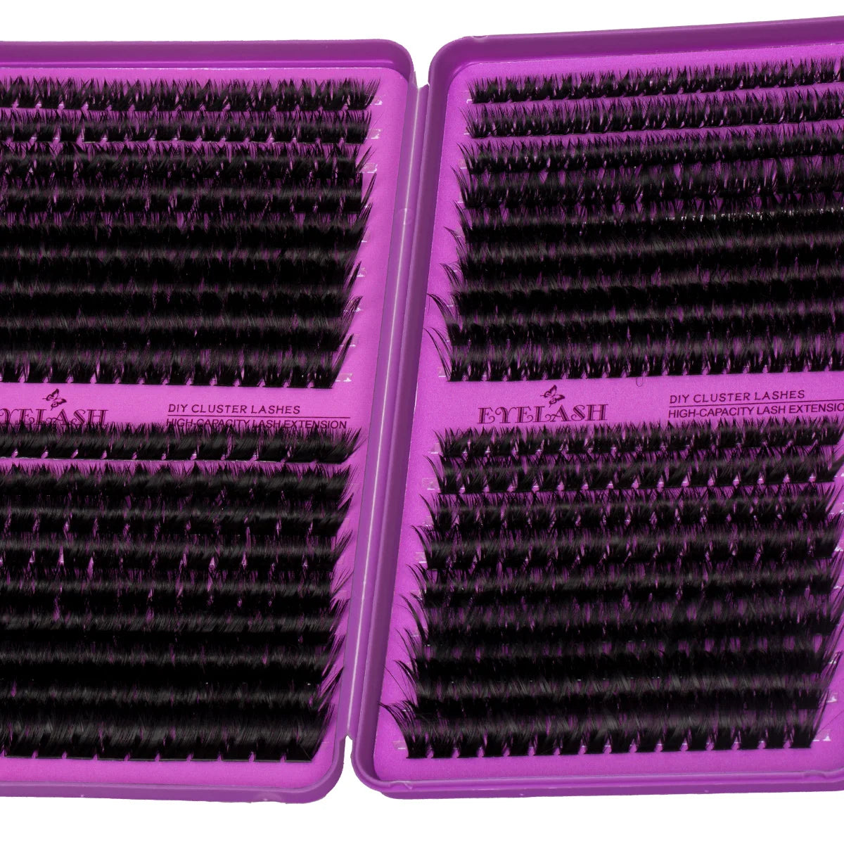 Lash Clusters Kit DIY Lash Extension Kit Large Capacity D Curl with Lash Bond And Seal And Eyelash Tweezers Makeup