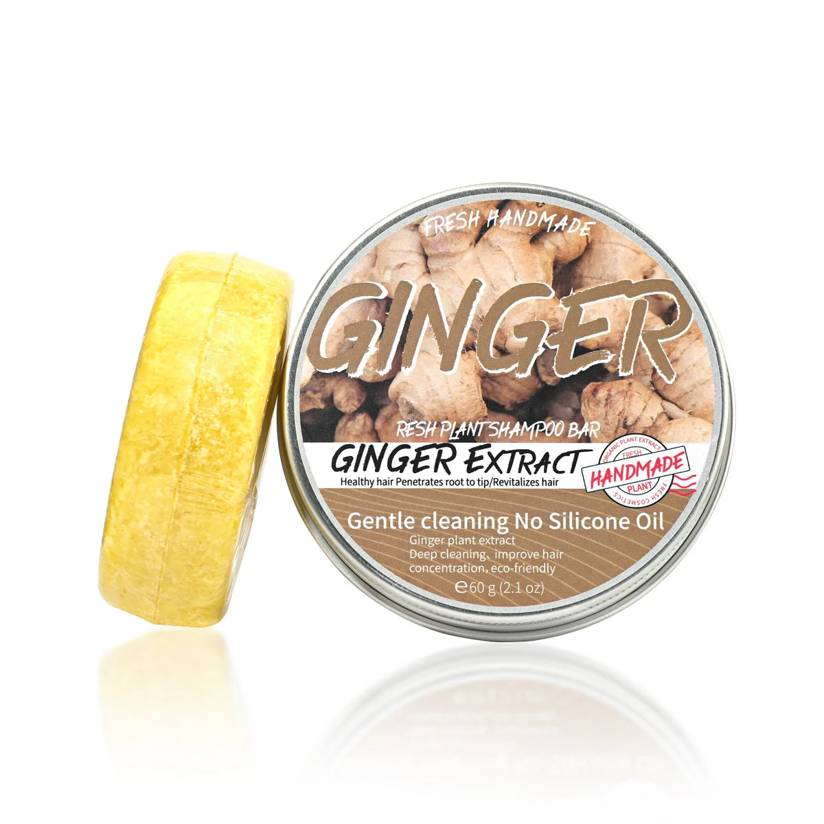 JIJIBA OIL Ginger Essential Soap Solid Shampoo Soap Oil Control Refreshing Shampoo Cleansing Moisturizing Handmade Soap