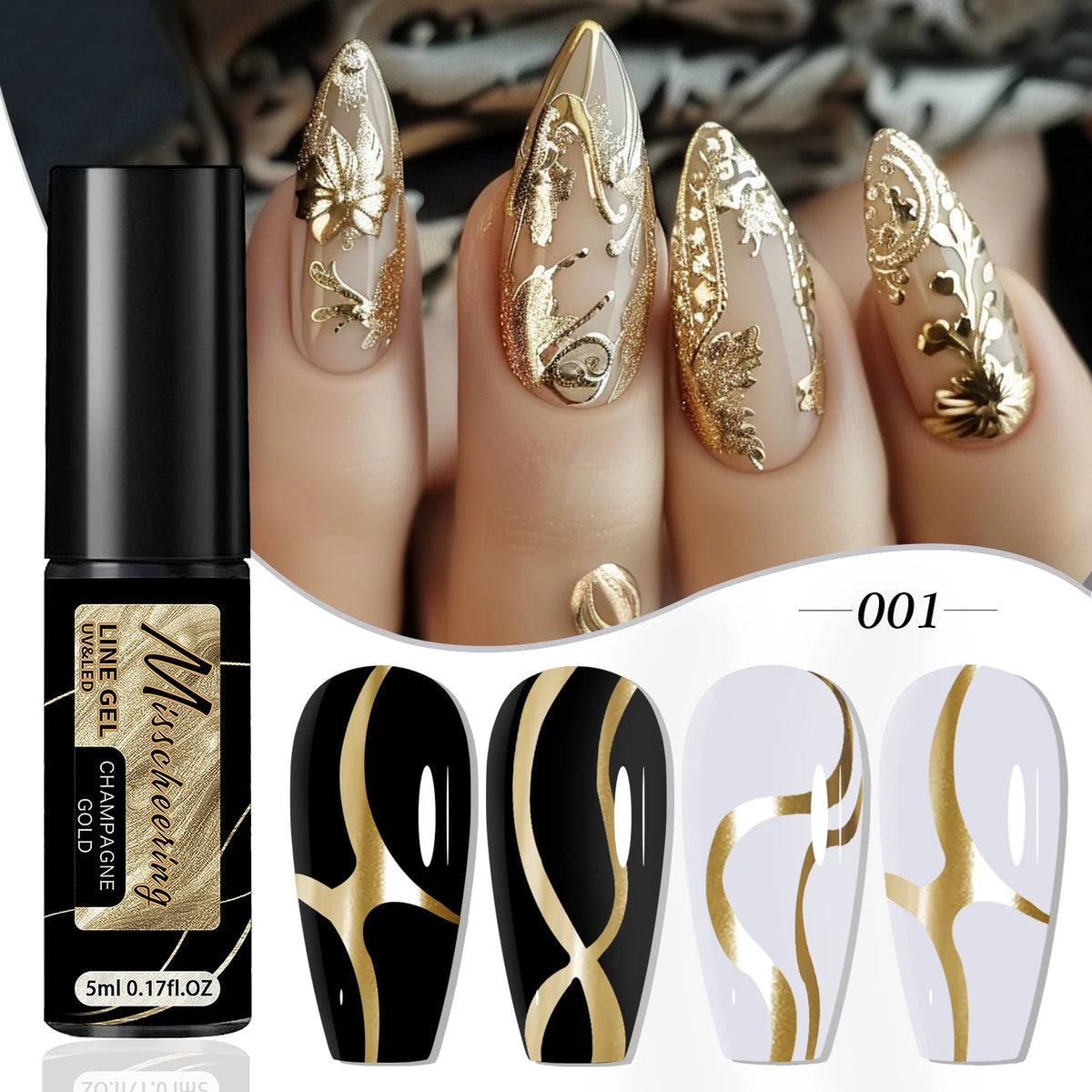 5ml Fluorescent Diamond Line Gel Shiny Painted Gel Nail Polish Semi-Permanent UV Gel Polish Varnish DIY Nail Art Design Salon