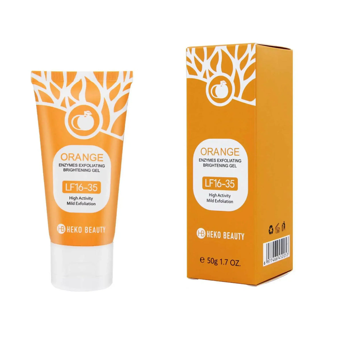Orange Exfoliating Brightening Gel, Face Body Moisturizing Peeling Scrub, Deep Gentle Cleaning Pores, Remove Blackheads Exfoliat