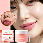 Berry Lip Sleeping Mask Overnight Lip Treatment for Dry Chapped Lips Hydrating Lip Mask with Hyaluronic Acid & Ceramide Deep