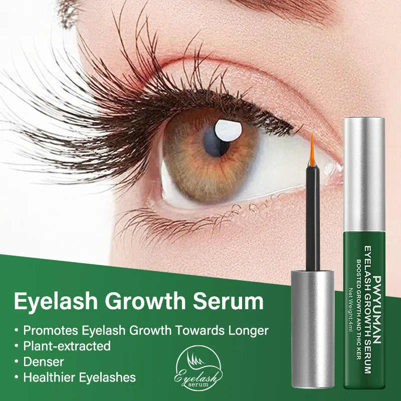 Fast Eyelash Growth Serum 7 Days Natural Eyelash Enhancer Longer Fuller Thicker Curling Lash Treatment Eye Care Products Makeup