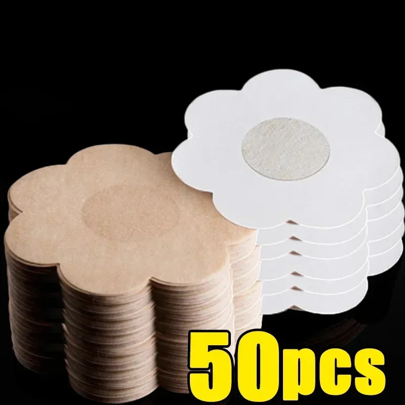 50-300pcs Nipple Cover Stickers Women Breast Lift Tape Pasties Invisible Self-Adhesive Disposable Bra Padding Chest Paste Patch