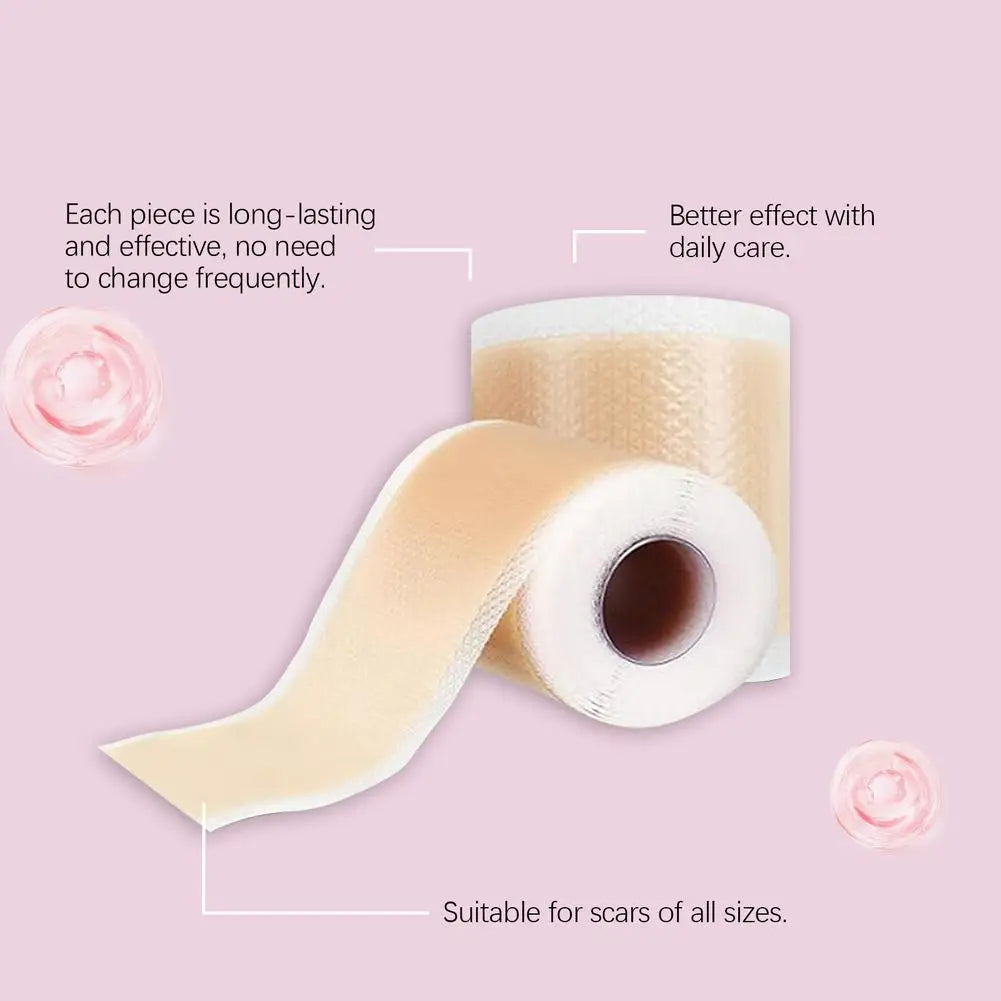 Hot Sale 1 Roll Silicone Scar Sheet Effective Scar Waterproof Breathable Painless Scar Repair Tape Roll Beauty Sticker 2025 New