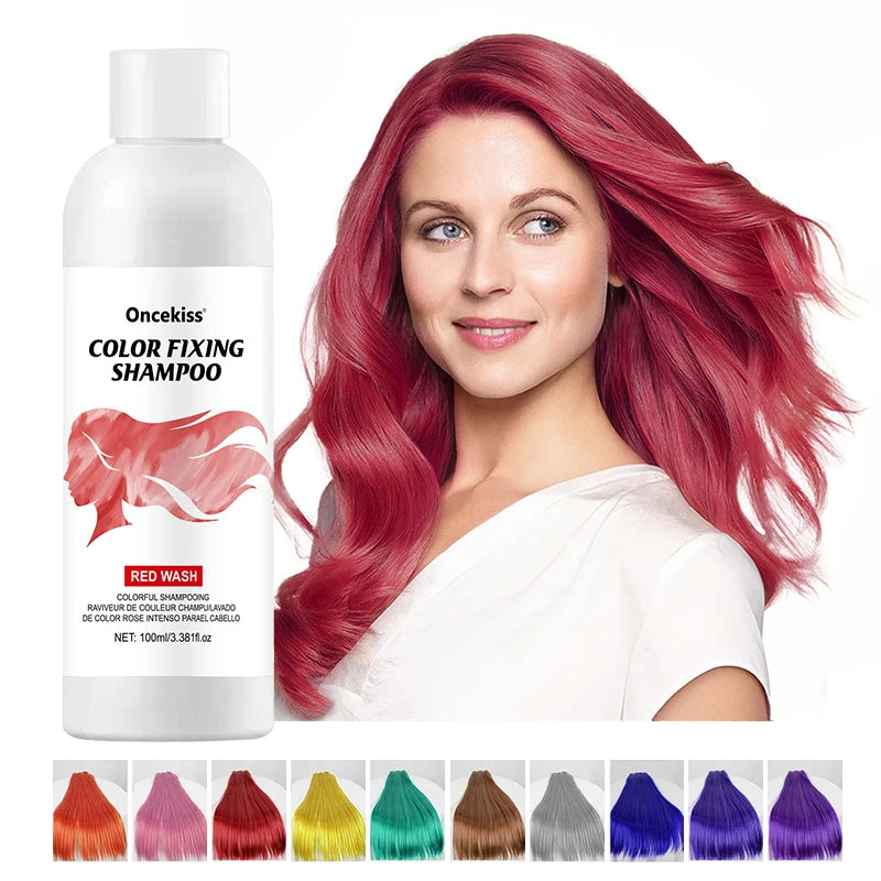 Semi-permanent hair coloring shampoo,invisible shampoo, protects and fixes color,enhances color shine,rich foam, protects scalp