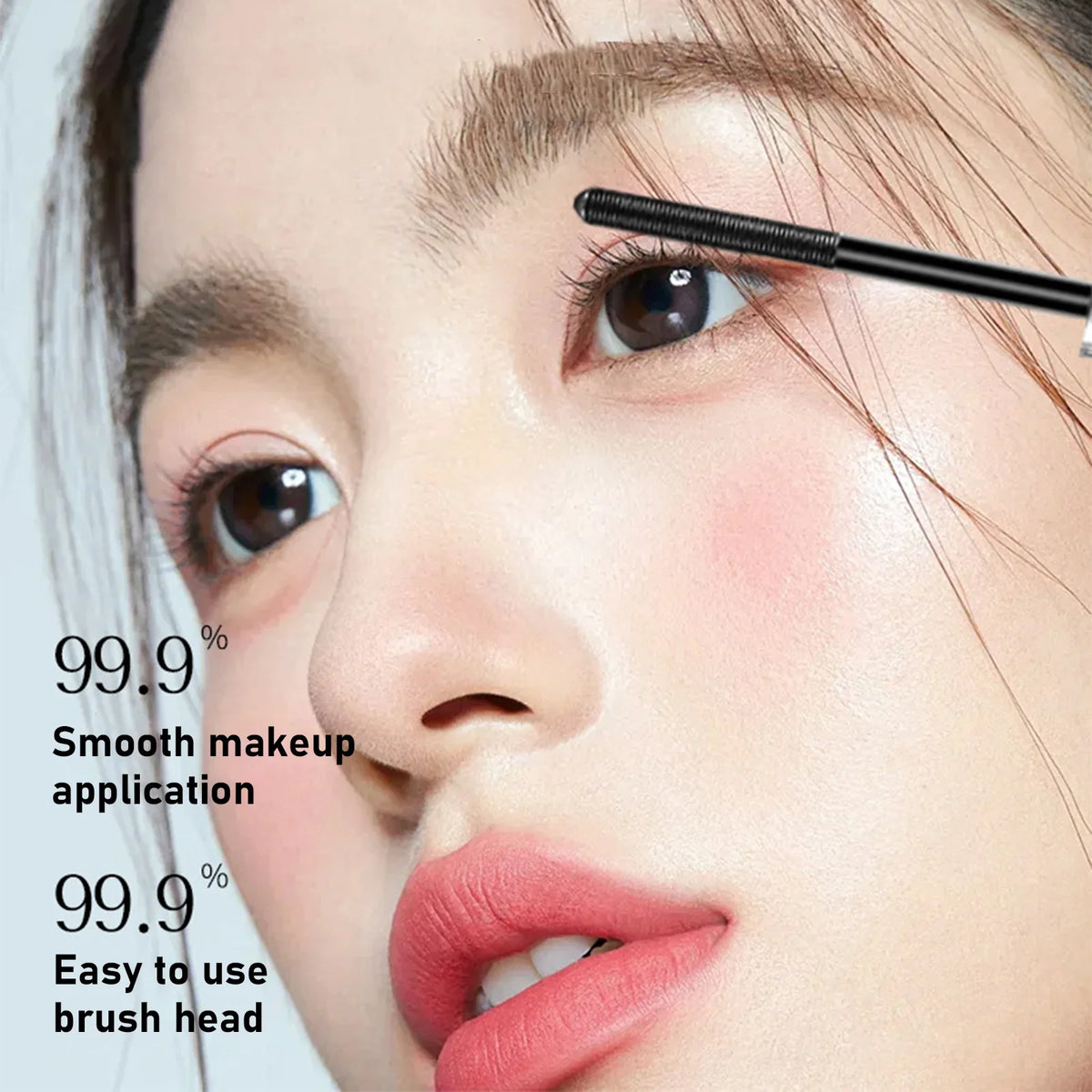 Waterproof Metallic Tube Mascara Black Silk Fiber Long Curling Non-Clumping Eyelash Extensions Spiral Makeup for Eyes