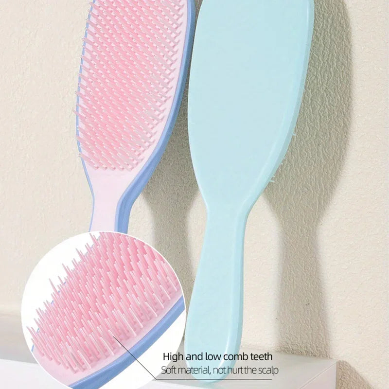 1pcs Detangling Hairbrush Anti-static Comb Soft Scalp Massage Not Knotted Brush Anti-frizz Detachable Comb Hair Styling Tool