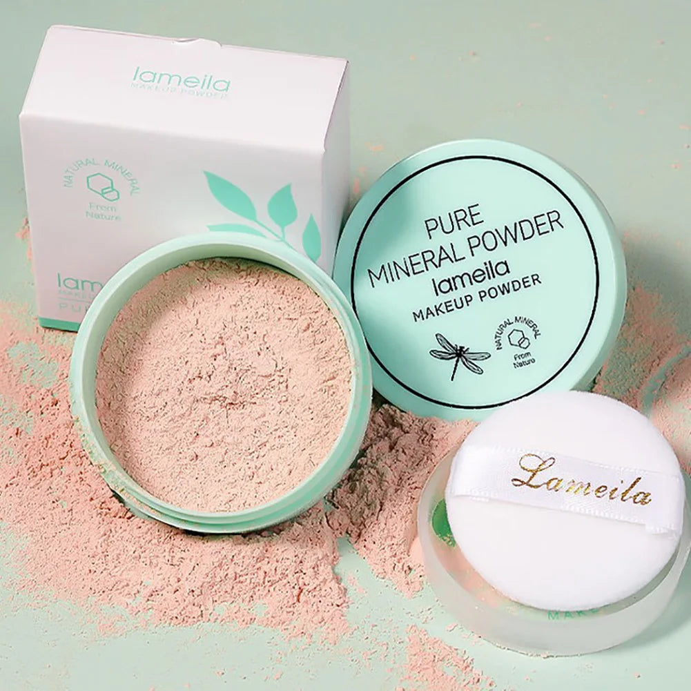 Waterproof Mineral Face Powder Oil Control Translucent Setting Powder High Coverage Makeup Fixer Powder Make-up For Women