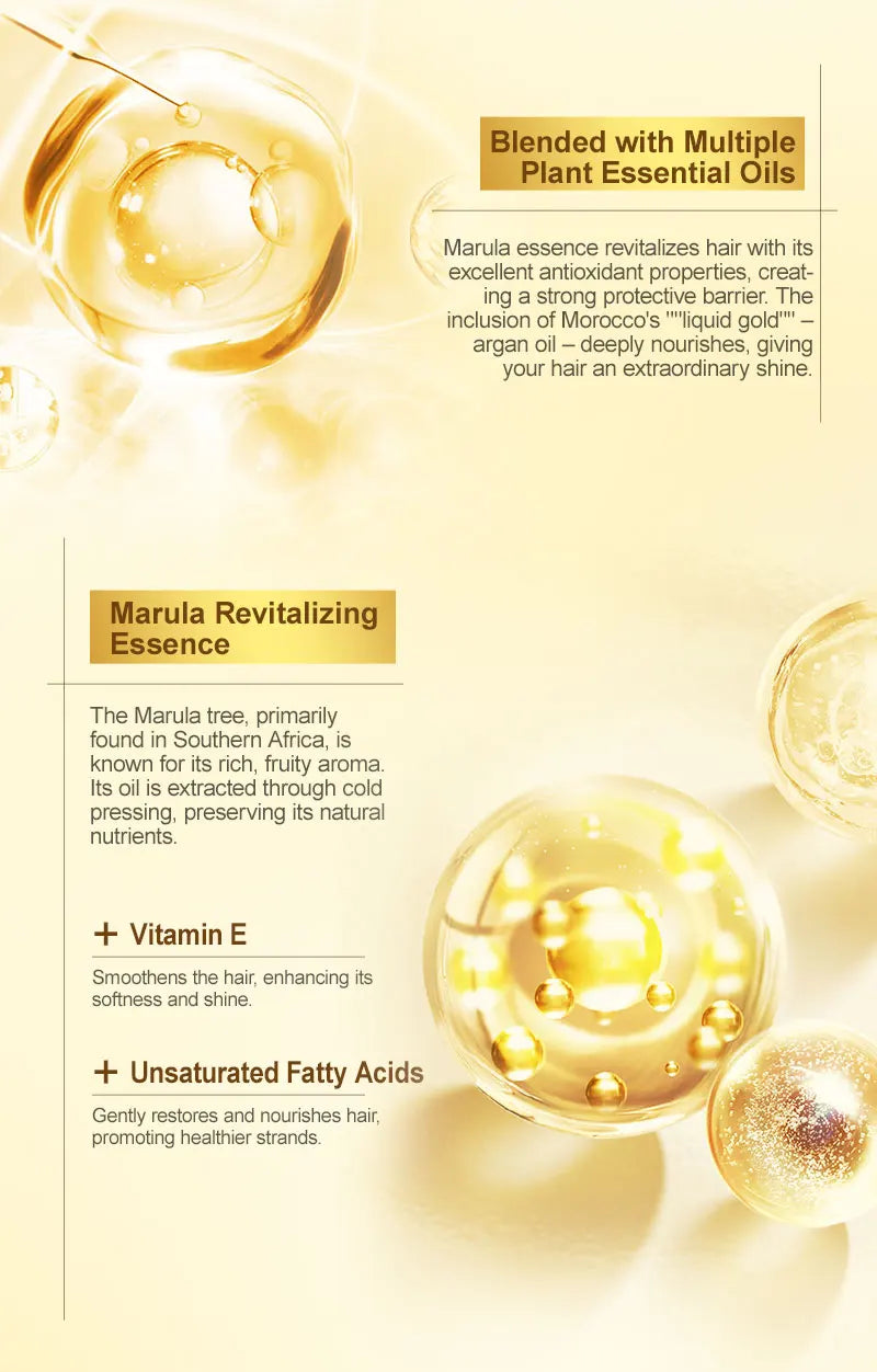 PURC Smoothing Argan Oil Hair Care Nourishing Soft Repair Damaged Frizz Hair Serum Scalp Treatment Hair Care Products