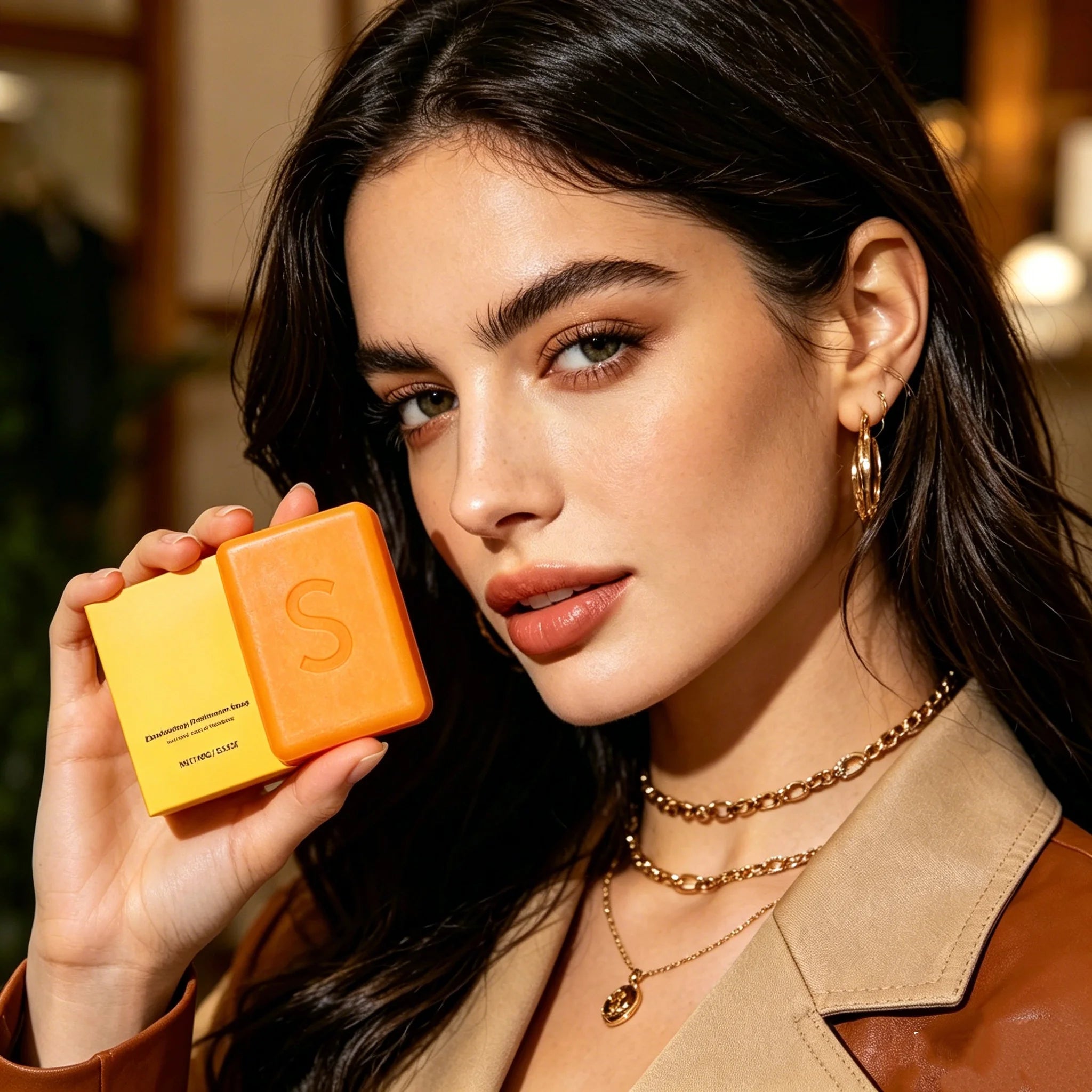 Persimmon Body Cleansing Soap Keep Brightening Improve Odor Deeply Nourish Reduce Dark Acne Removal Care Soap For Women Man 100g