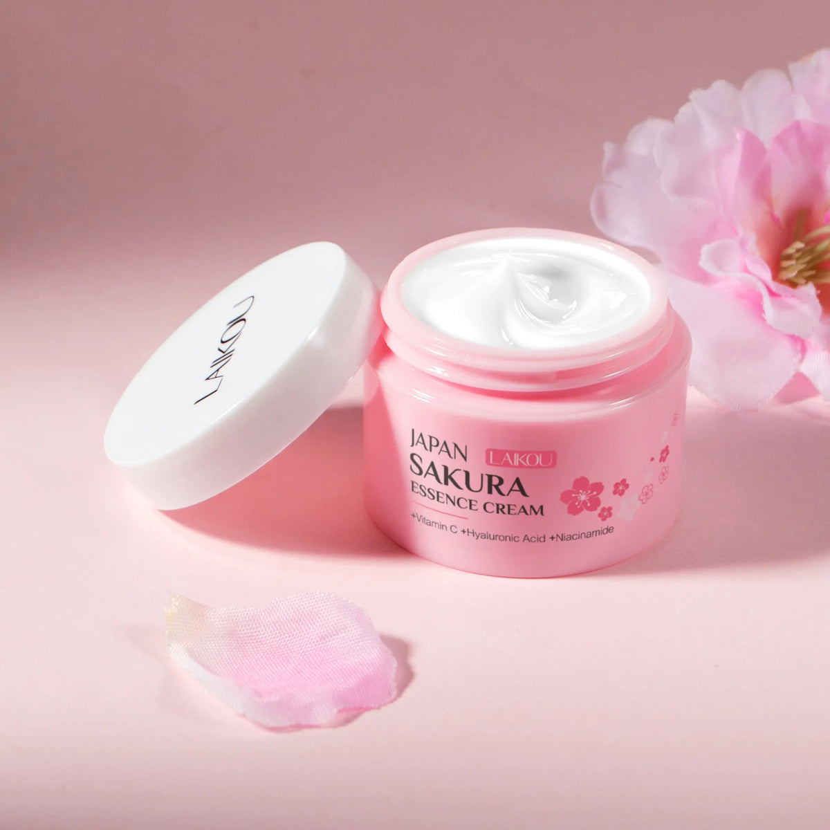 LAIKOU Sakura Hydrating Cream Moisturizer Whitening Nourishing Oil Control Moisturizing & Repairing Deep Hydration Lock Gentle