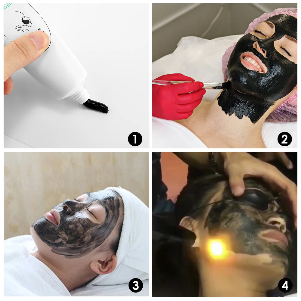 Carbon Gel Black Face Cream Mask Facial Deep Cleaning Support Laser Active Nano Toner Skin Rejuvenation Whitening Care Tools