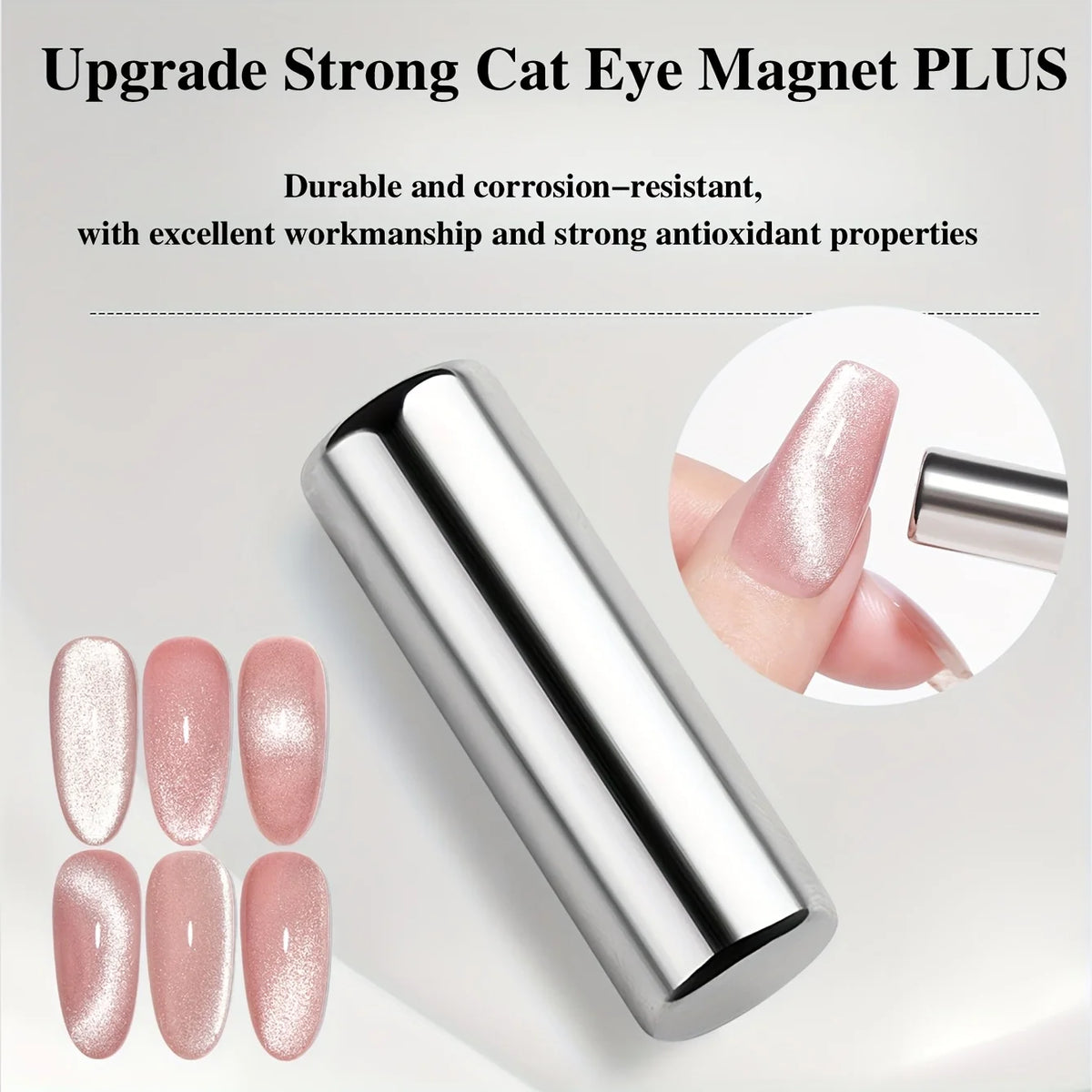 Round Nail Art Cat Eye Gel Magnetic Pen for Gel Polish 3D Cat Eye Nails Painting Strong Magnet Stick Manicure DIY Tools