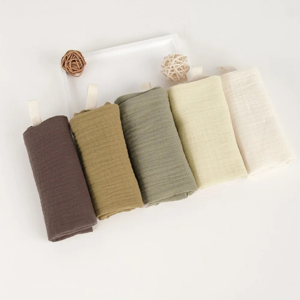 Portable High Quality 4-Layer Pure Cotton Cotton Washcloth Absorbent Soft Square Towels Gauze Cotton Towels Newborn Burp Cloth