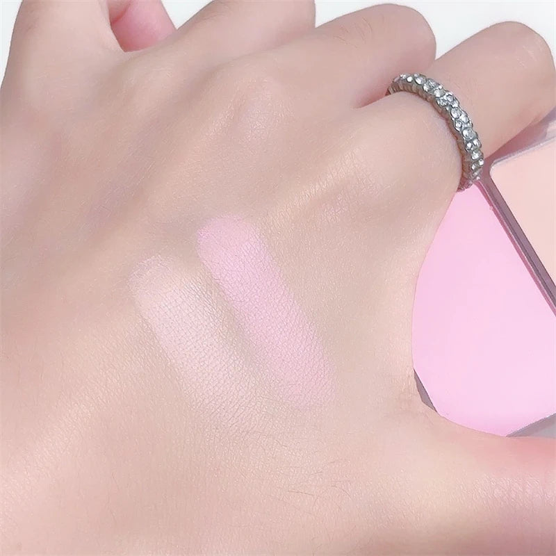 Two-tone Highlight Contour Palette Matte White Highlighter Grey Brown Nose Shadow Face Contouring Bronzer Brighten Powder Makeup