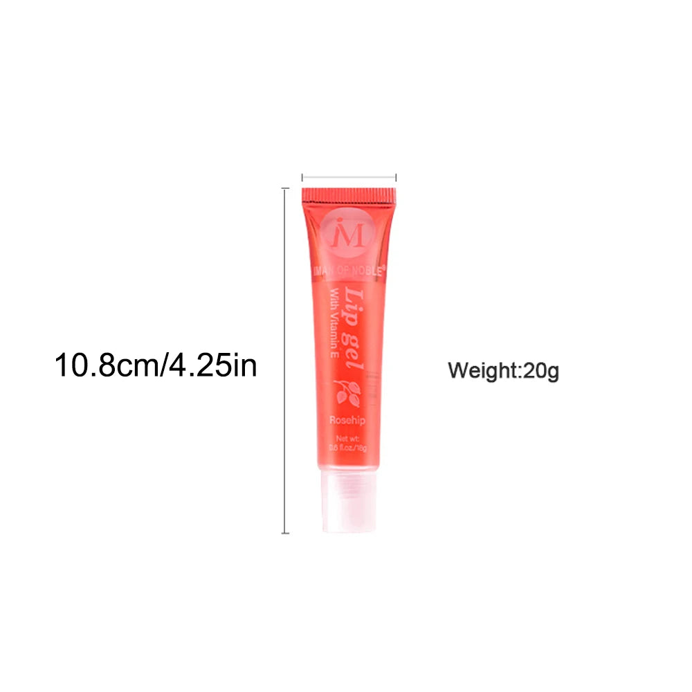 6Pcs Fruity Flavor Watery Glossy Lip Gloss Set Clear Lip Gel Hydrating Moisturizing Lip Gloss Women Lips Makeup