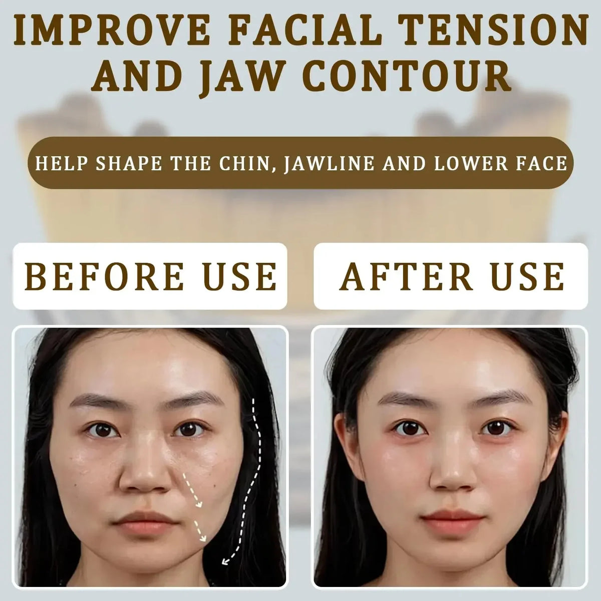 Portable Face Neck Massage Brush Facial Contour Sculpting Tool Skin Relax Massage Accessory For Daily Facial Care