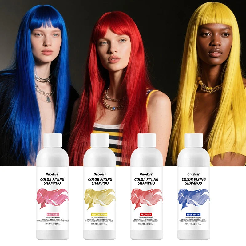 Semi-permanent hair coloring shampoo,invisible shampoo, protects and fixes color,enhances color shine,rich foam, protects scalp