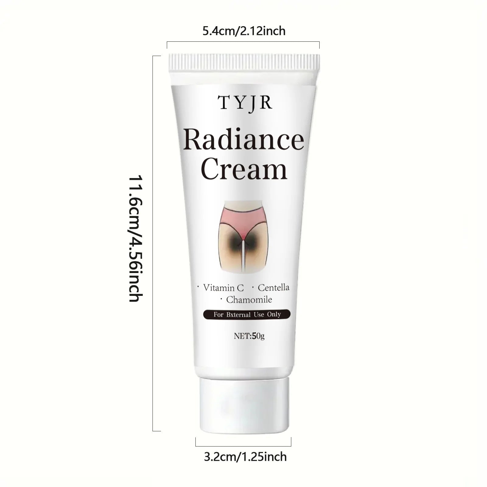 Snow White Cream Contains Niacinamide and Centella Asiatica, Whitening Lotion for Body and Private Parts, Underarm Rejuvenation