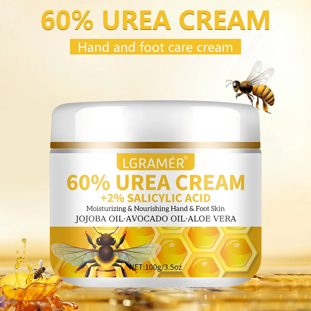 60% Urea Hand Foot Cream Repairs Dryness Cracks Gently Exfoliates Softens Skin Provides Super Moisturizing Hand Foot Care Cream